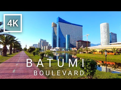 Batumi Boulevard Tour / ბათუმის ბულვარის ტური [4K]